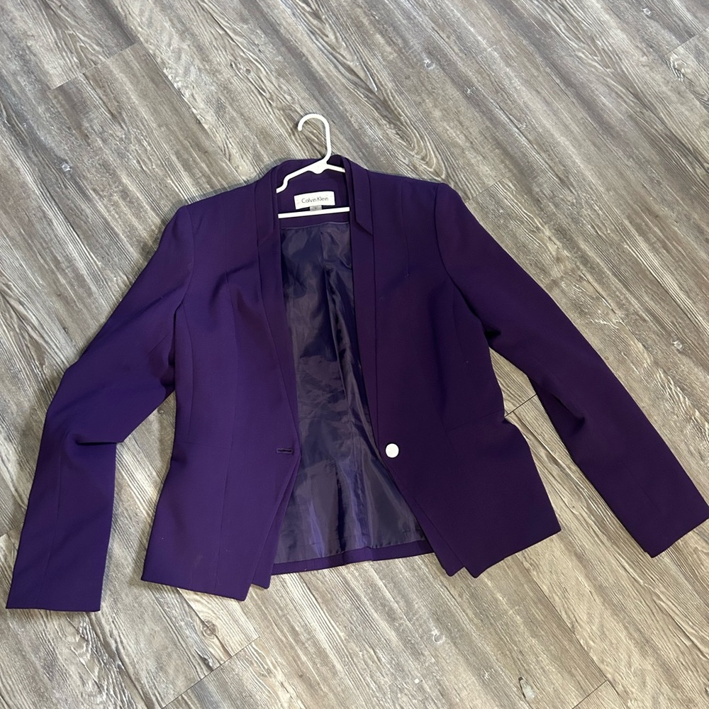 Calvin Klein Women's Deep Purple Blazer